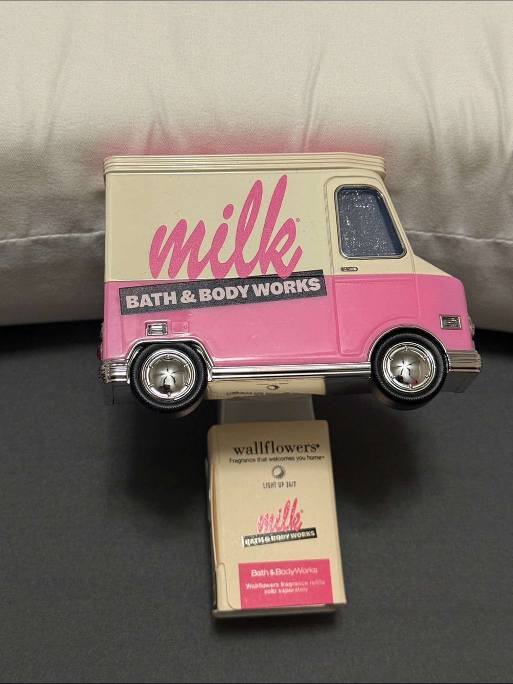 Bath & Body Works Milk Collab Pink Truck Wallflowers Light Up Fragrance Plug-In